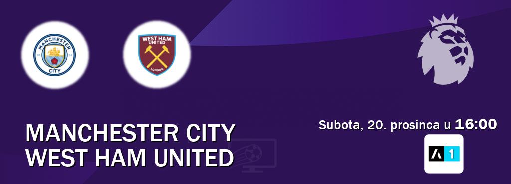 Izravni prijenos utakmice Manchester City i West Ham United pratite uživo na Arena Sport 1 (subota, 20. prosinca u  16:00).