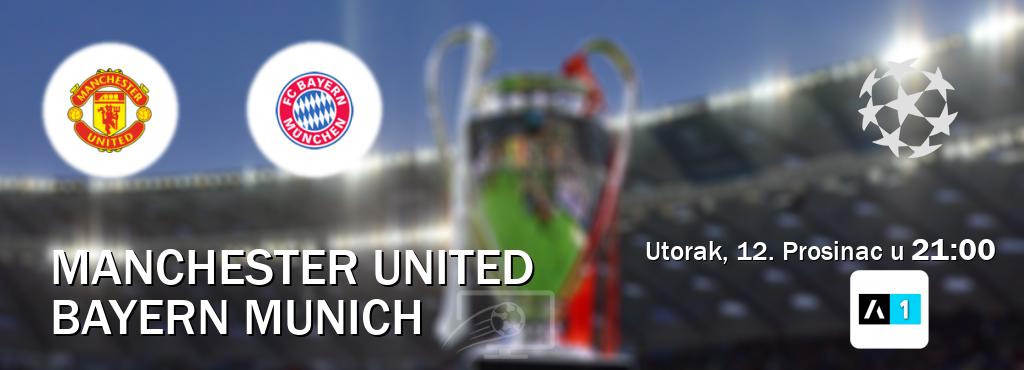 Izravni prijenos utakmice Manchester United i Bayern Munich pratite uživo na Arena Sport 1 (Utorak, 12. Prosinac u  21:00).