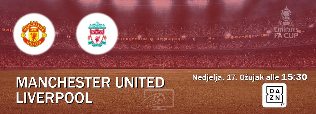 Il match Manchester United - Liverpool sarà trasmesso in diretta TV su DAZN Italia (ore 15:30)