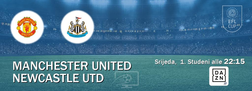 Il match Manchester United - Newcastle Utd sarà trasmesso in diretta TV su DAZN Italia (ore 22:15)