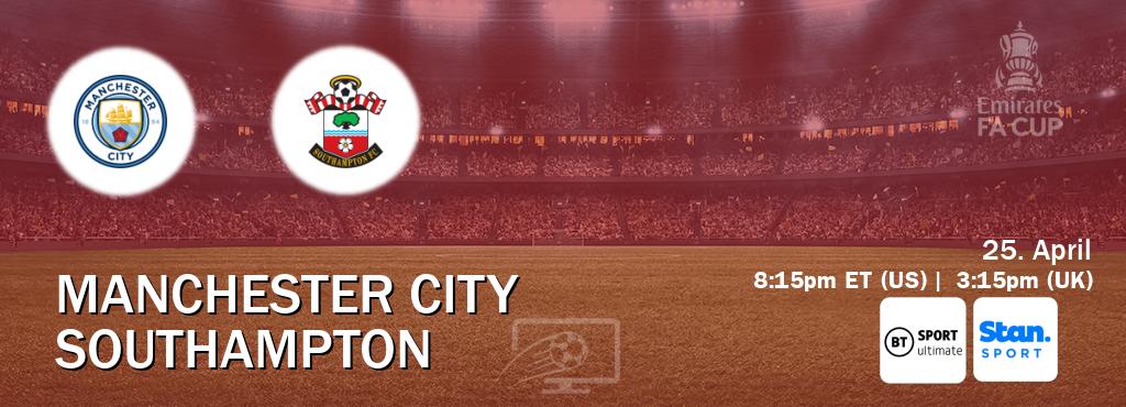 You can watch game live between Manchester City and Southampton on TNT Sports Ultimate(UK) and Stan Sport(AU).