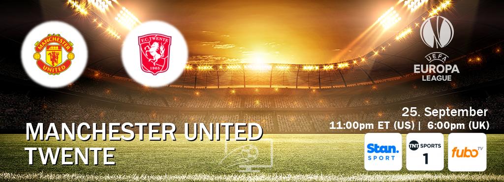 You can watch game live between Manchester United and Twente on Stan Sport(AU), TNT Sports 1(UK), fuboTV(US).