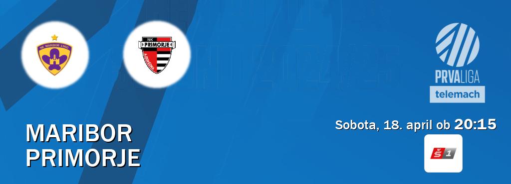Prenos tekme med Maribor in Primorje v živo na Sport TV 1 (sobota, 18. april ob  20:15 uri).