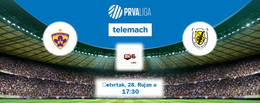 Izravni prijenos utakmice Maribor i Radomlje pratite uživo na Sportklub 6 (Četvrtak, 28. Rujan u  17:30).