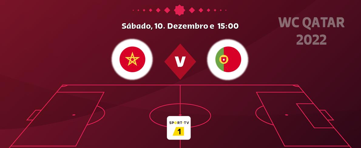 Jogo entre Marrocos e Portugal tem emissão Sport TV 1 (Sábado, 10. Dezembro e  15:00).