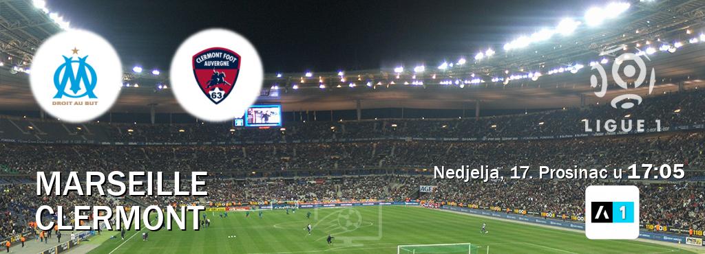 Izravni prijenos utakmice Marseille i Clermont pratite uživo na Arena Sport 1 (Nedjelja, 17. Prosinac u  17:05).
