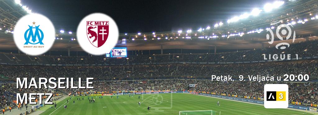 Izravni prijenos utakmice Marseille i Metz pratite uživo na Arena Sport 3 (Petak,  9. Veljača u  20:00).