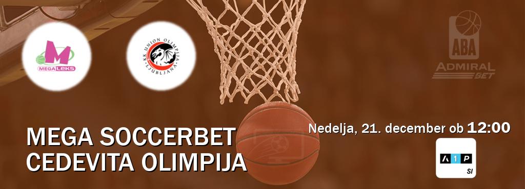 Mega Soccerbet in Cedevita Olimpija v živo na Arena Sport Premium. Prenos tekme bo v nedelja, 21. december ob  12:00