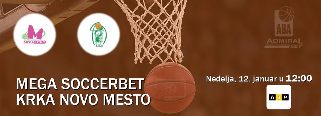 Izravni prijenos utakmice Mega Soccerbet i Krka Novo Mesto pratite uživo na Arena Premium 3 (nedelja, 12. januar u  12:00).