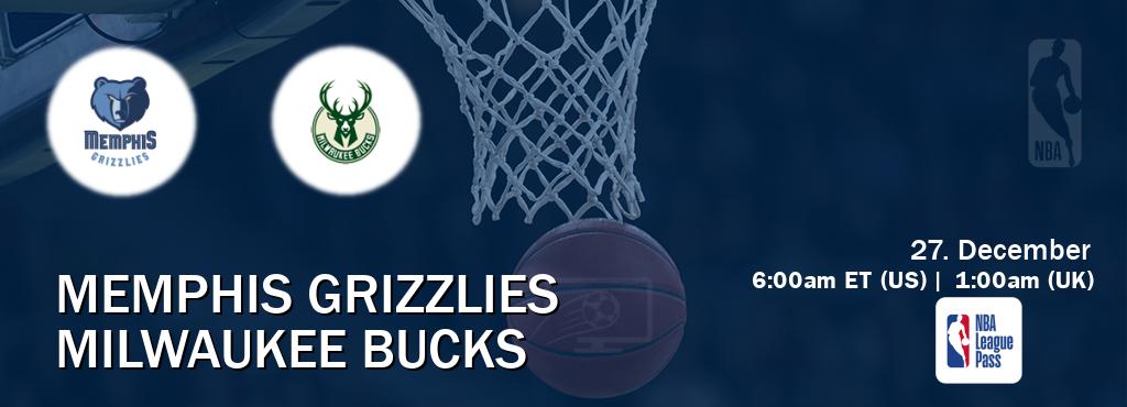 You can watch game live between Memphis Grizzlies and Milwaukee Bucks on NBA League Pass. You can watch game live between Memphis Grizzlies and Milwaukee Bucks on NBA League Pass.