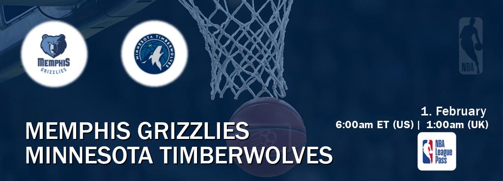 You can watch game live between Memphis Grizzlies and Minnesota Timberwolves on NBA League Pass.