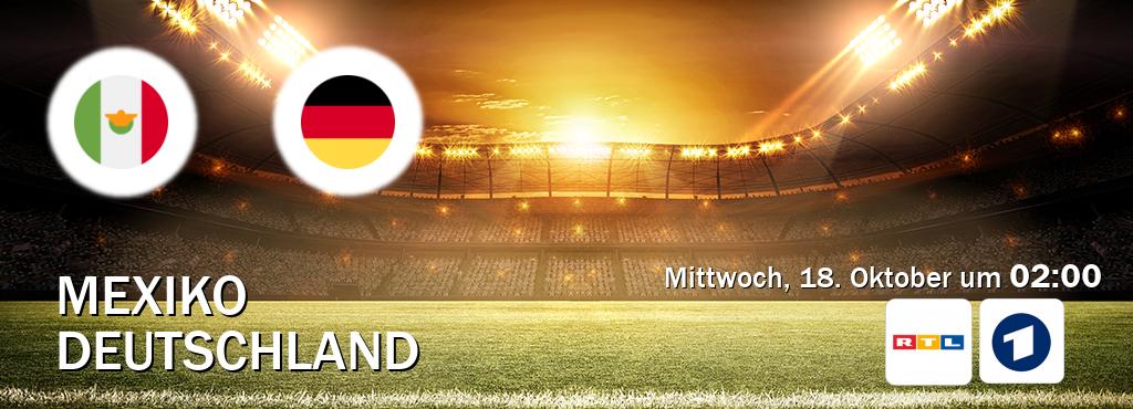 Das Spiel zwischen Mexiko und Deutschland wird am Mittwoch, 18. Oktober um  02:00, live vom RTL und Das Erste übertragen.