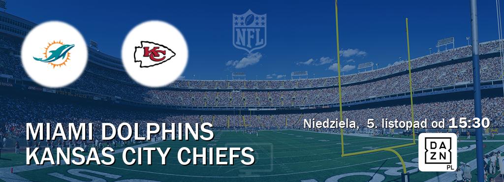 Gra między Miami Dolphins i Kansas City Chiefs transmisja na żywo w DAZN (niedziela,  5. listopad od  15:30).