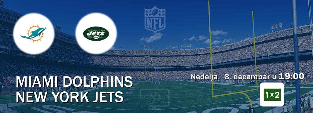 Izravni prijenos utakmice Miami Dolphins i New York Jets pratite uživo na Arena Sport 1x2 (nedelja,  8. decembar u  19:00).