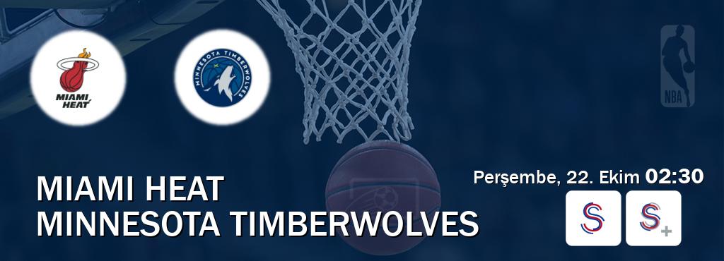 Karşılaşma Miami Heat - Minnesota Timberwolves S Sport ve S Sport +'den canlı yayınlanacak (Perşembe, 22. Ekim  02:30).