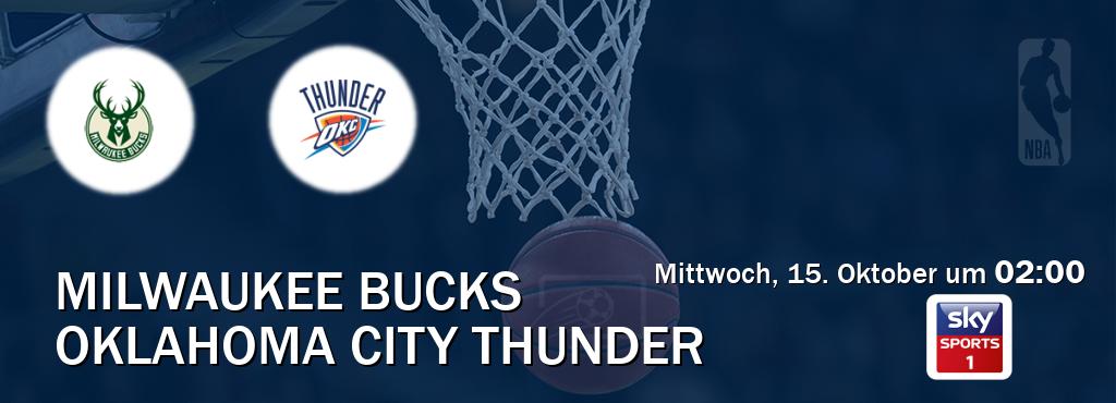 Das Spiel zwischen Milwaukee Bucks und Oklahoma City Thunder wird am Mittwoch, 15. Oktober um 02:00, live vom Sky Sport 1 übertragen. Das Spiel zwischen Milwaukee Bucks und Oklahoma City Thunder wird am Mittwoch, 15. Oktober um 02:00, live vom Sky Sport 1 übertragen.