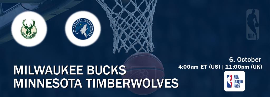 You can watch game live between Milwaukee Bucks and Minnesota Timberwolves on NBA League Pass. You can watch game live between Milwaukee Bucks and Minnesota Timberwolves on NBA League Pass.