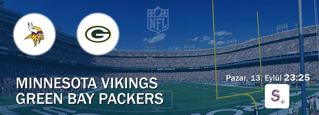Karşılaşma Minnesota Vikings - Green Bay Packers S Sport +'den canlı yayınlanacak (Pazar, 13. Eylül 23:25). Karşılaşma Minnesota Vikings - Green Bay Packers S Sport +'den canlı yayınlanacak (Pazar, 13. Eylül 23:25).