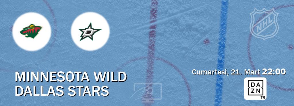Karşılaşma Minnesota Wild - Dallas Stars DAZN'den canlı yayınlanacak (Cumartesi, 21. Mart  22:00).