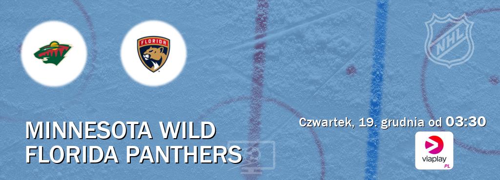 Gra między Minnesota Wild i Florida Panthers transmisja na żywo w Viaplay Polska (czwartek, 19. grudnia od  03:30).