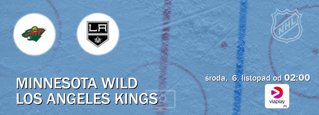 Gra między Minnesota Wild i Los Angeles Kings transmisja na żywo w Viaplay Polska (środa,  6. listopad od  02:00).