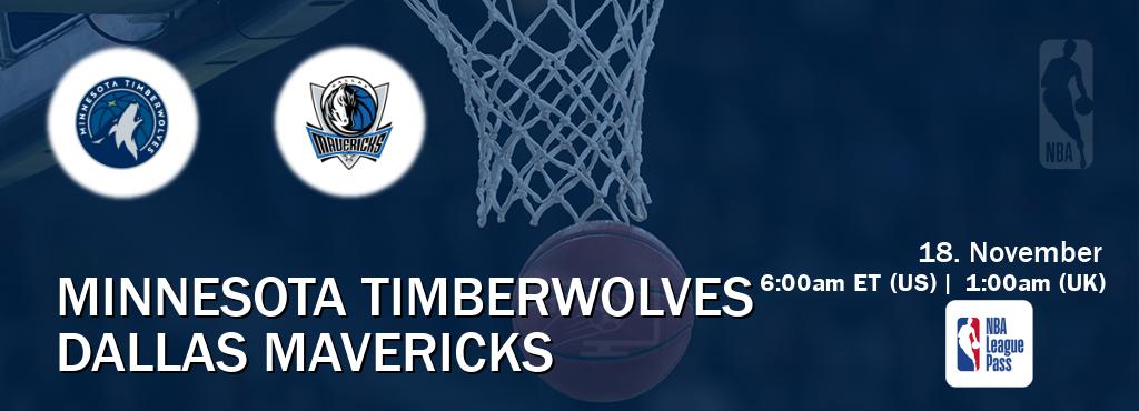 You can watch game live between Minnesota Timberwolves and Dallas Mavericks on NBA League Pass. You can watch game live between Minnesota Timberwolves and Dallas Mavericks on NBA League Pass.