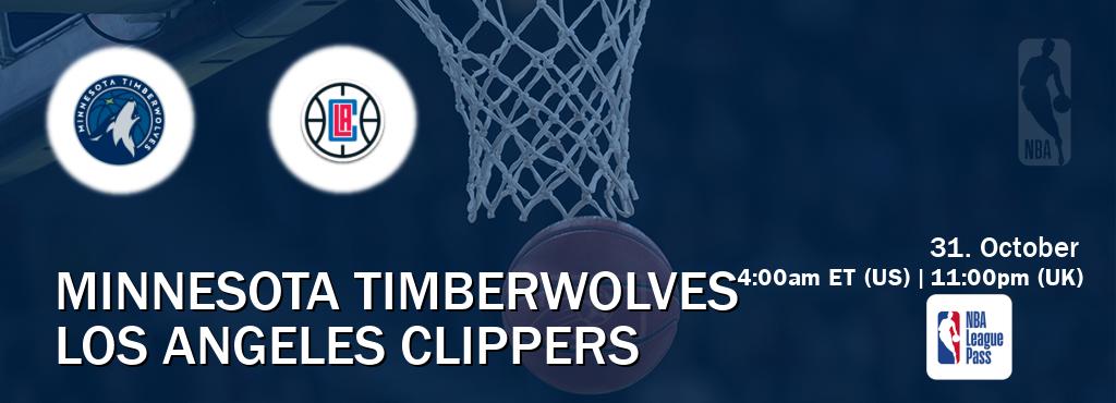 You can watch game live between Minnesota Timberwolves and Los Angeles Clippers on NBA League Pass. You can watch game live between Minnesota Timberwolves and Los Angeles Clippers on NBA League Pass.