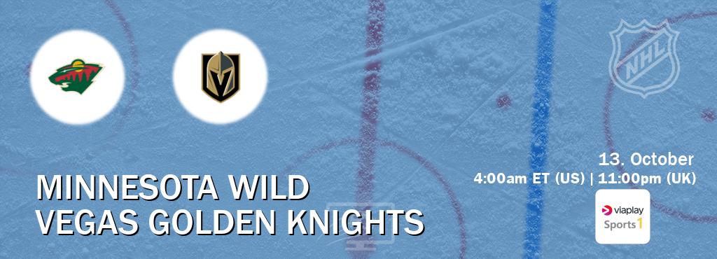 You can watch game live between Minnesota Wild and Vegas Golden Knights on Viaplay Sports 1(UK). You can watch game live between Minnesota Wild and Vegas Golden Knights on Viaplay Sports 1(UK).