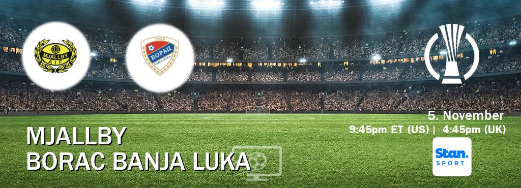 You can watch game live between Mjallby and Borac Banja Luka on Stan Sport(AU). You can watch game live between Mjallby and Borac Banja Luka on Stan Sport(AU).