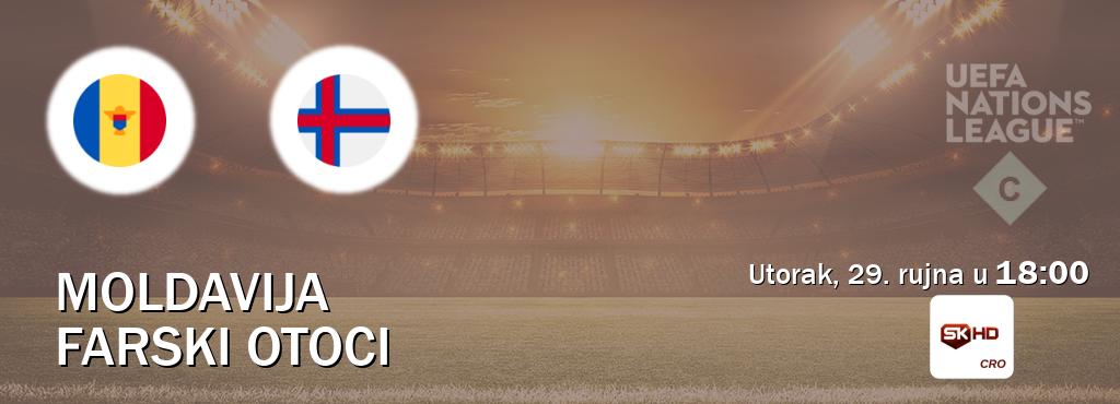 Izravni prijenos utakmice Moldavija i Farski otoci pratite uživo na Sportklub HD (utorak, 29. rujna u  18:00).