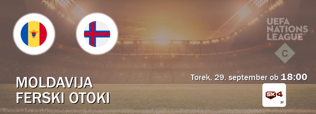 Prenos tekme med Moldavija in Ferski Otoki v živo na Sportklub 4 (torek, 29. september ob  18:00 uri).