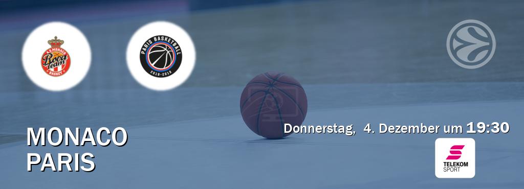 Das Spiel zwischen Monaco und Paris wird am Donnerstag, 4. Dezember um 19:30, live vom Magenta Sport übertragen. Das Spiel zwischen Monaco und Paris wird am Donnerstag, 4. Dezember um 19:30, live vom Magenta Sport übertragen.