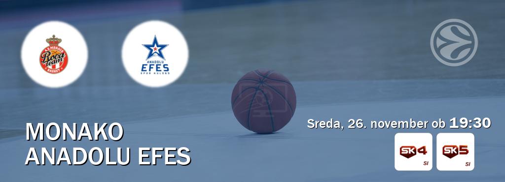 Dvoboj Monako in Anadolu Efes s prenosom tekme v živo na Sportklub 4 in Sportklub 5. Dvoboj Monako in Anadolu Efes s prenosom tekme v živo na Sportklub 4 in Sportklub 5.