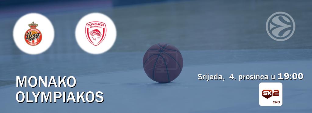 Izravni prijenos utakmice Monako i Olympiakos pratite uživo na Sportklub 2 (srijeda,  4. prosinca u  19:00).