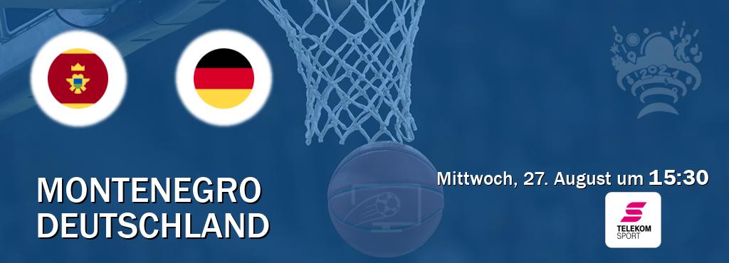 Das Spiel zwischen Montenegro und Deutschland wird am Mittwoch, 27. August um 15:30, live vom Magenta Sport übertragen. Das Spiel zwischen Montenegro und Deutschland wird am Mittwoch, 27. August um 15:30, live vom Magenta Sport übertragen.