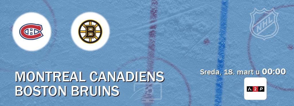 Izravni prijenos utakmice Montreal Canadiens i Boston Bruins pratite uživo na Arena Premium 2 (sreda, 18. mart u  00:00).
