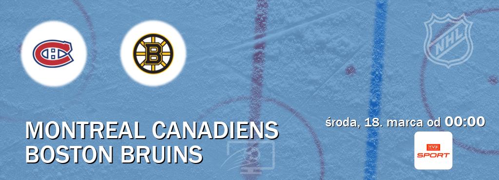 Gra między Montreal Canadiens i Boston Bruins transmisja na żywo w TVP Sport (środa, 18. marca od  00:00).
