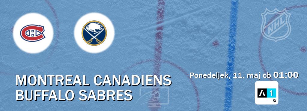 Prenos tekme med Montreal Canadiens in Buffalo Sabres v živo na Arena Sport 1 (ponedeljek, 11. maj ob  01:00 uri).