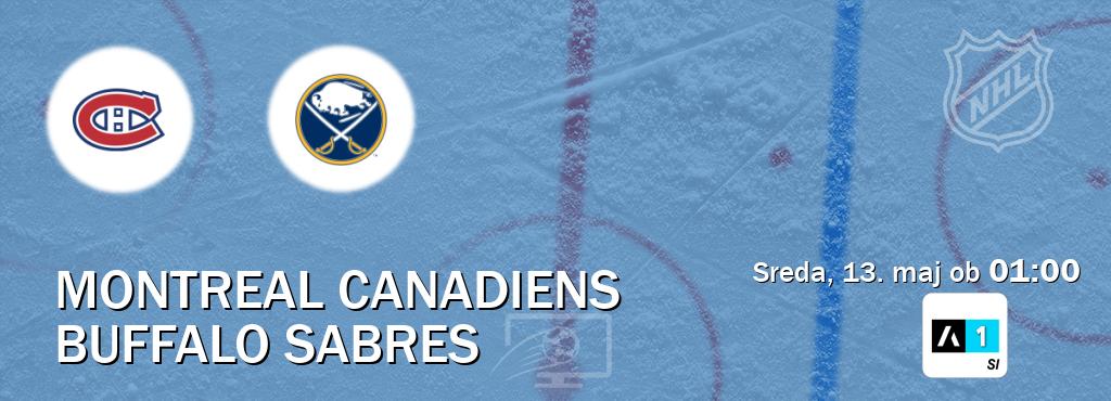 Montreal Canadiens in Buffalo Sabres v živo na Arena Sport 1. Prenos tekme bo v sreda, 13. maj ob  01:00