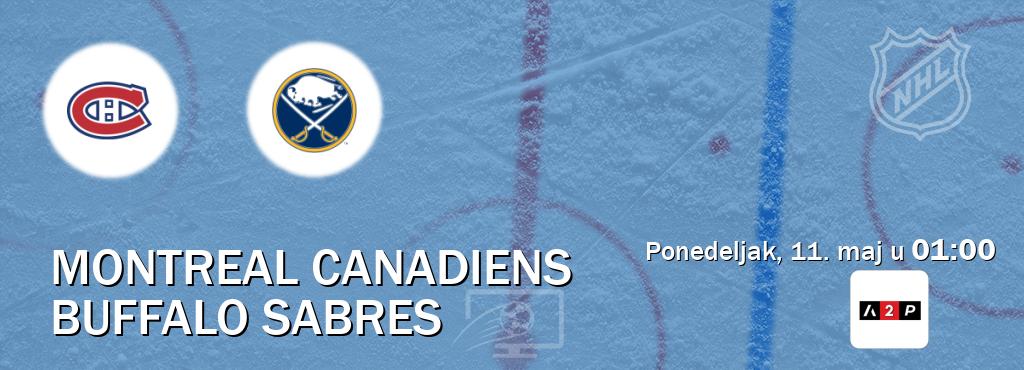 Izravni prijenos utakmice Montreal Canadiens i Buffalo Sabres pratite uživo na Arena Premium 2 (ponedeljak, 11. maj u  01:00).