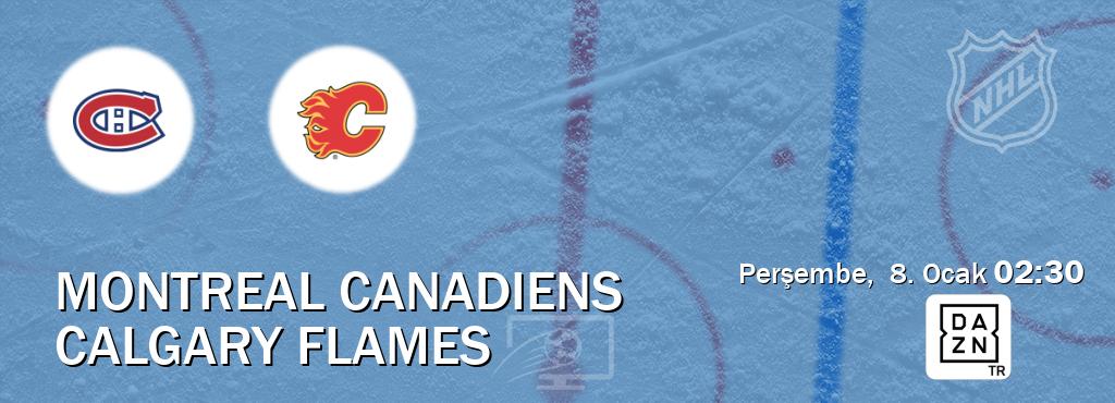 Karşılaşma Montreal Canadiens - Calgary Flames DAZN'den canlı yayınlanacak (Perşembe,  8. Ocak  02:30).