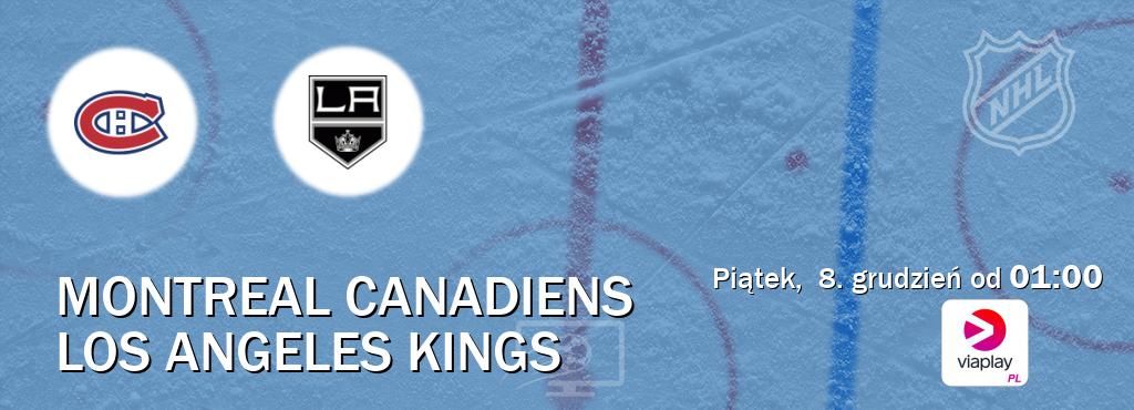 Gra między Montreal Canadiens i Los Angeles Kings transmisja na żywo w Viaplay Polska (piątek,  8. grudzień od  01:00).
