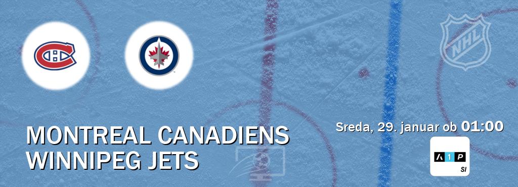 Dvoboj Montreal Canadiens in Winnipeg Jets s prenosom tekme v živo na Arena Sport Premium.