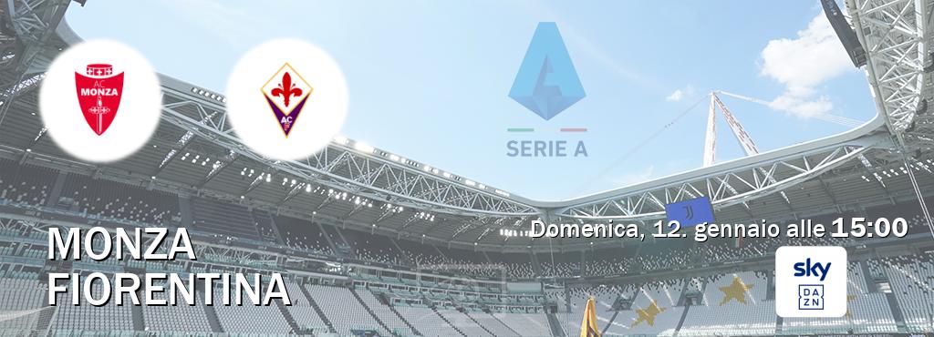 Il match Monza - Fiorentina sarà trasmesso in diretta TV su Sky Sport Bar (ore 15:00)