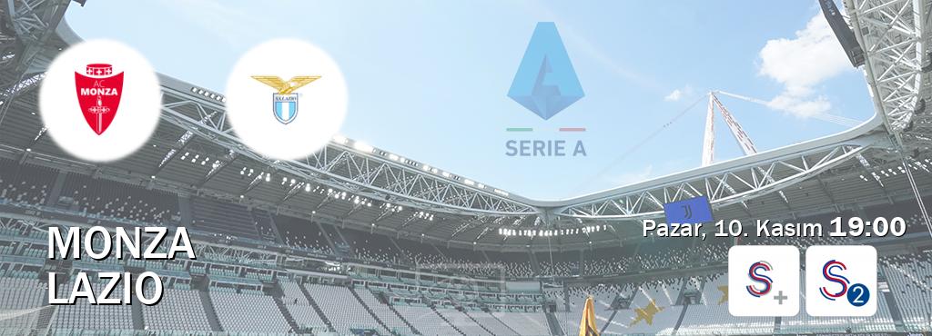 Karşılaşma Monza - Lazio S Sport + ve S Sport 2'den canlı yayınlanacak (Pazar, 10. Kasım  19:00).