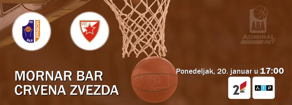 Izravni prijenos utakmice Mornar Bar i Crvena zvezda pratite uživo na TVCG 2 i Arena Premium 1 (ponedeljak, 20. januar u  17:00).