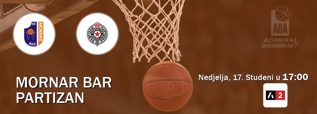 Izravni prijenos utakmice Mornar Bar i Partizan pratite uživo na Arena Sport 2 (Nedjelja, 17. Studeni u  17:00).