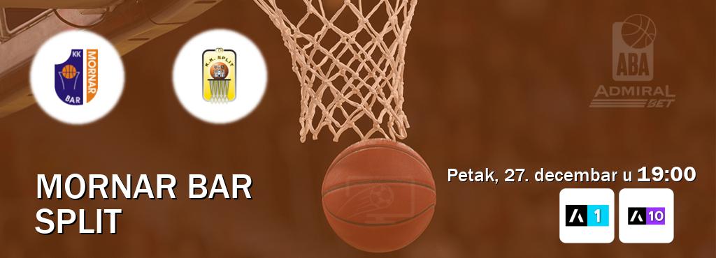 Izravni prijenos utakmice Mornar Bar i Split pratite uživo na Arena Sport 1 i Arena Sport 10 (petak, 27. decembar u  19:00).