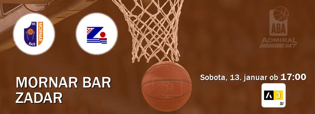 Ne zamudi prenosa tekme Mornar Bar - Zadar v živo na Arena Sport 3.