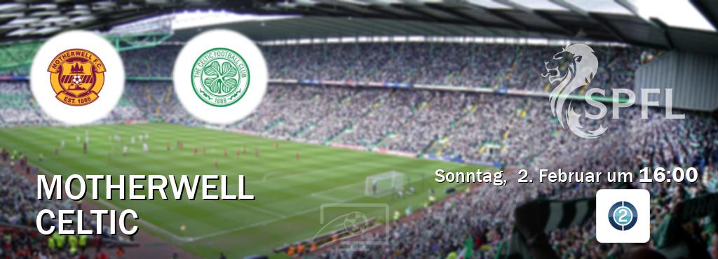 Das Spiel zwischen Motherwell und Celtic wird am Sonntag,  2. Februar um  16:00, live vom Sportdigital FUSSBALL 2 übertragen.